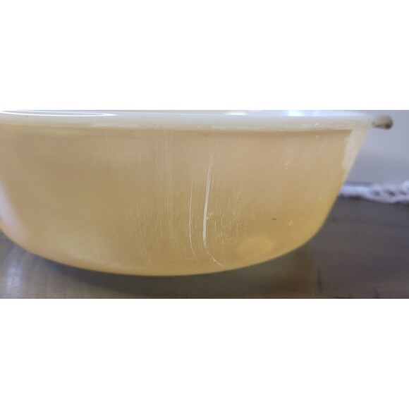 Vintage Fire King Peach Luster Ware 433 1- 1/2 qt Casserole Dish - Picture 6 of 6